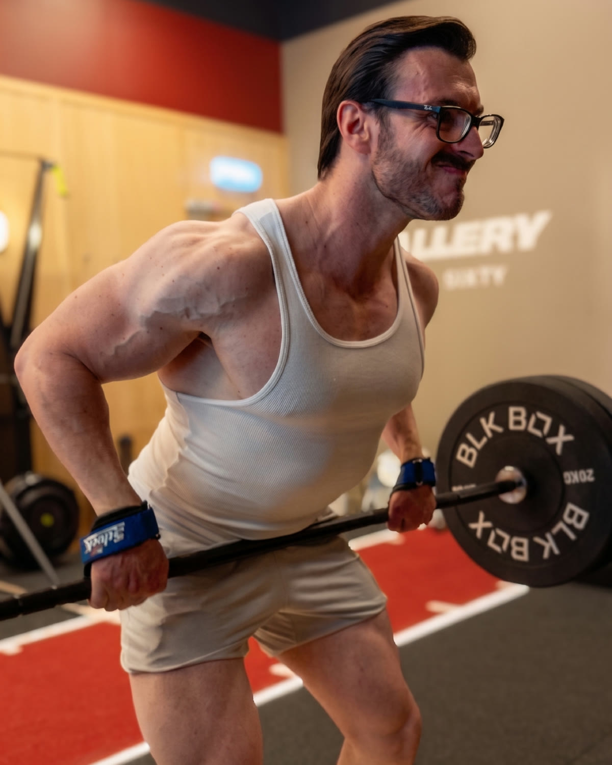Federico Veneroni training in a private London gym