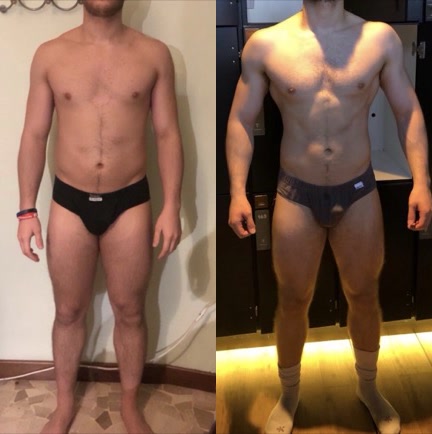 Client body transformation, before and after