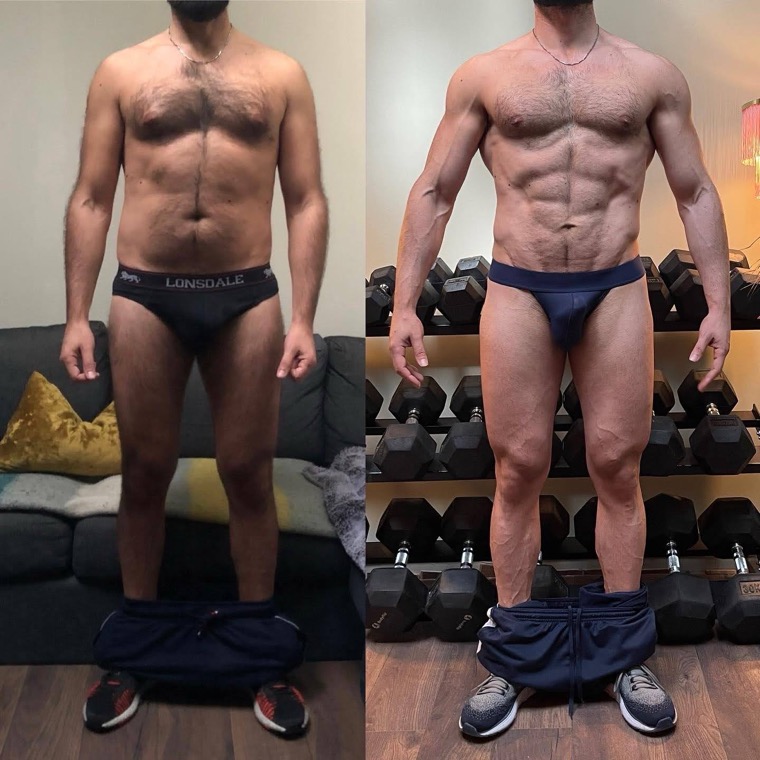 Client body transformation, before and after