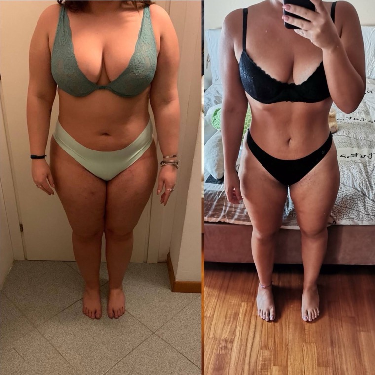 Client body transformation, before and after