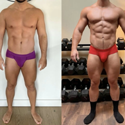 Client body transformation, before and after