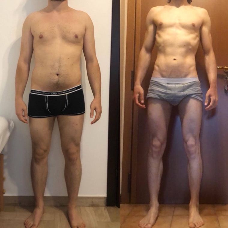 Client body transformation, before and after
