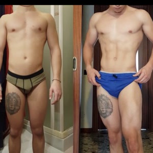 Client body transformation, before and after